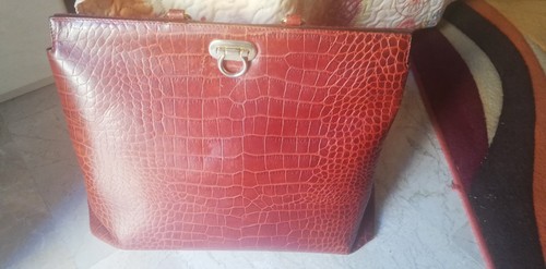 Borsa vera pelle - in, stampata