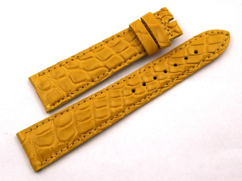 Cinturino coccodrillo giallo - coccodrillo,