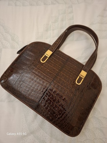Borsa coccodrillo vintage - borsa,
