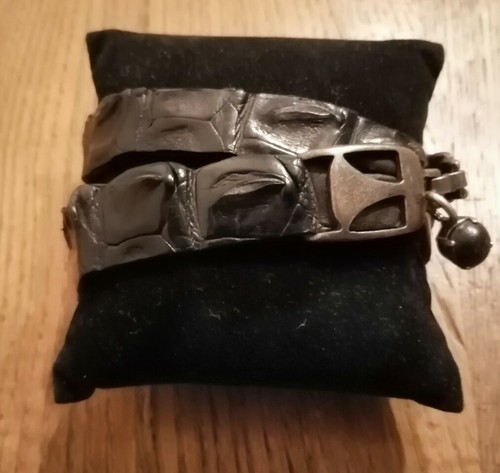 Bracciale vero coccodrillo - bracciale, in