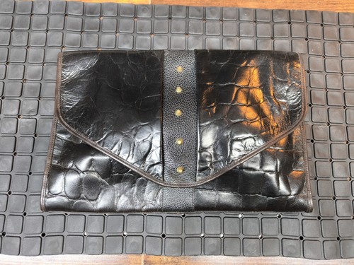 Pochette donna pelle - , nera